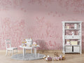 Wallpaper - Deer Doodles Pink Dark (Pre - Order) - LPM Home
