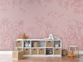 Wallpaper - Deer Doodles Pink Dark (Pre - Order) - LPM Home