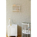 Wallpaper - Delicate Twigs with Green and Beige - Le Petit Marché Home Furniture