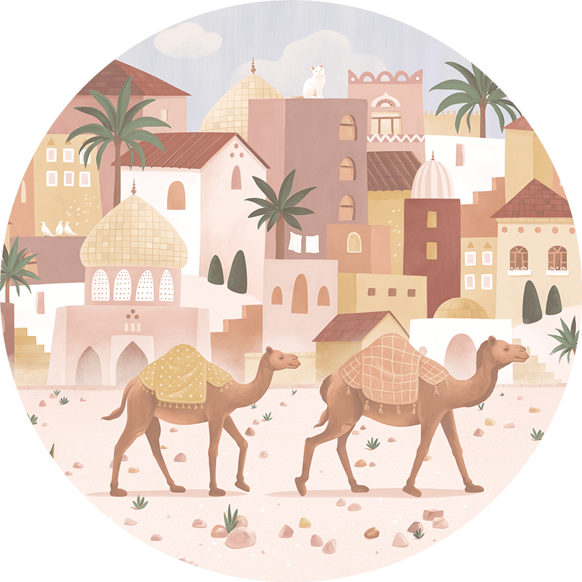 Wallpaper - Desert Dreams - Circle (Pre - Order) - LPM Home