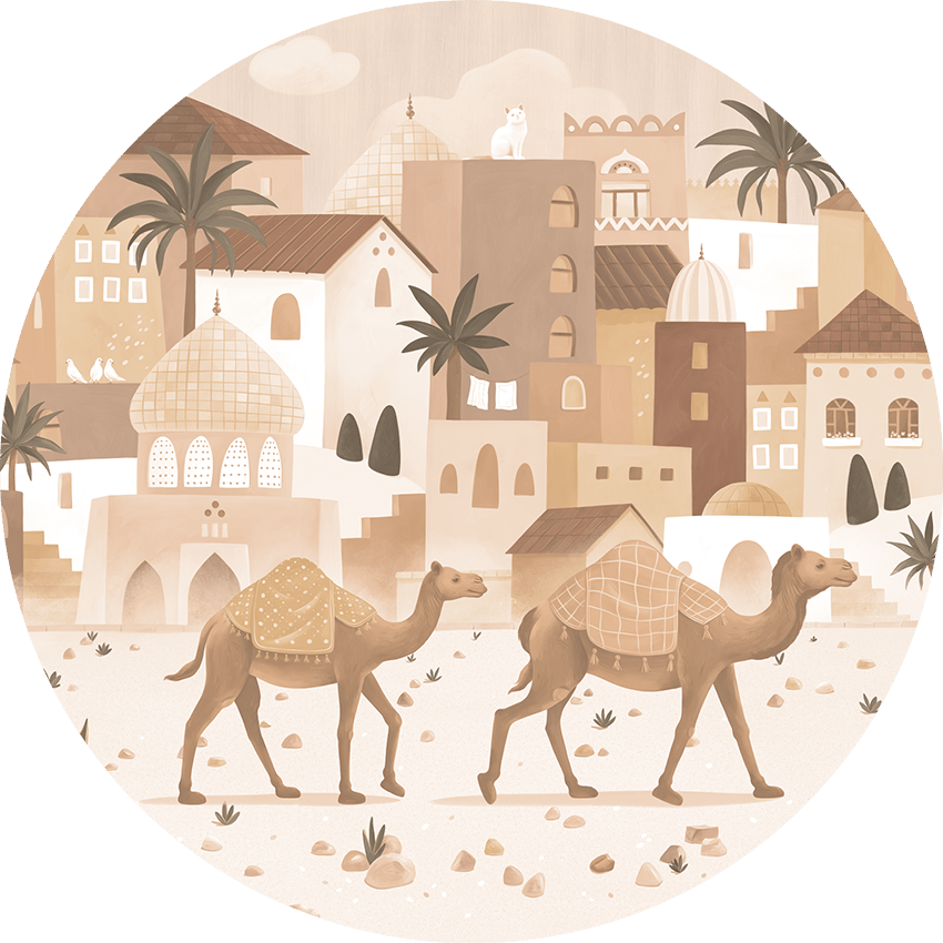 Wallpaper - Desert Dreams Monochrome - Circle (Pre - Order) - LPM Home