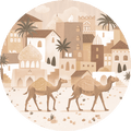 Wallpaper - Desert Dreams Monochrome - Circle (Pre - Order) - LPM Home
