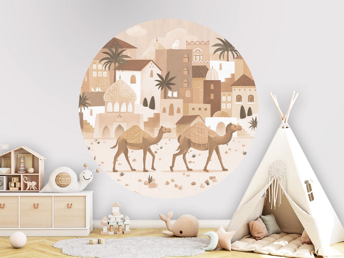 Wallpaper - Desert Dreams Monochrome - Circle (Pre - Order) - LPM Home