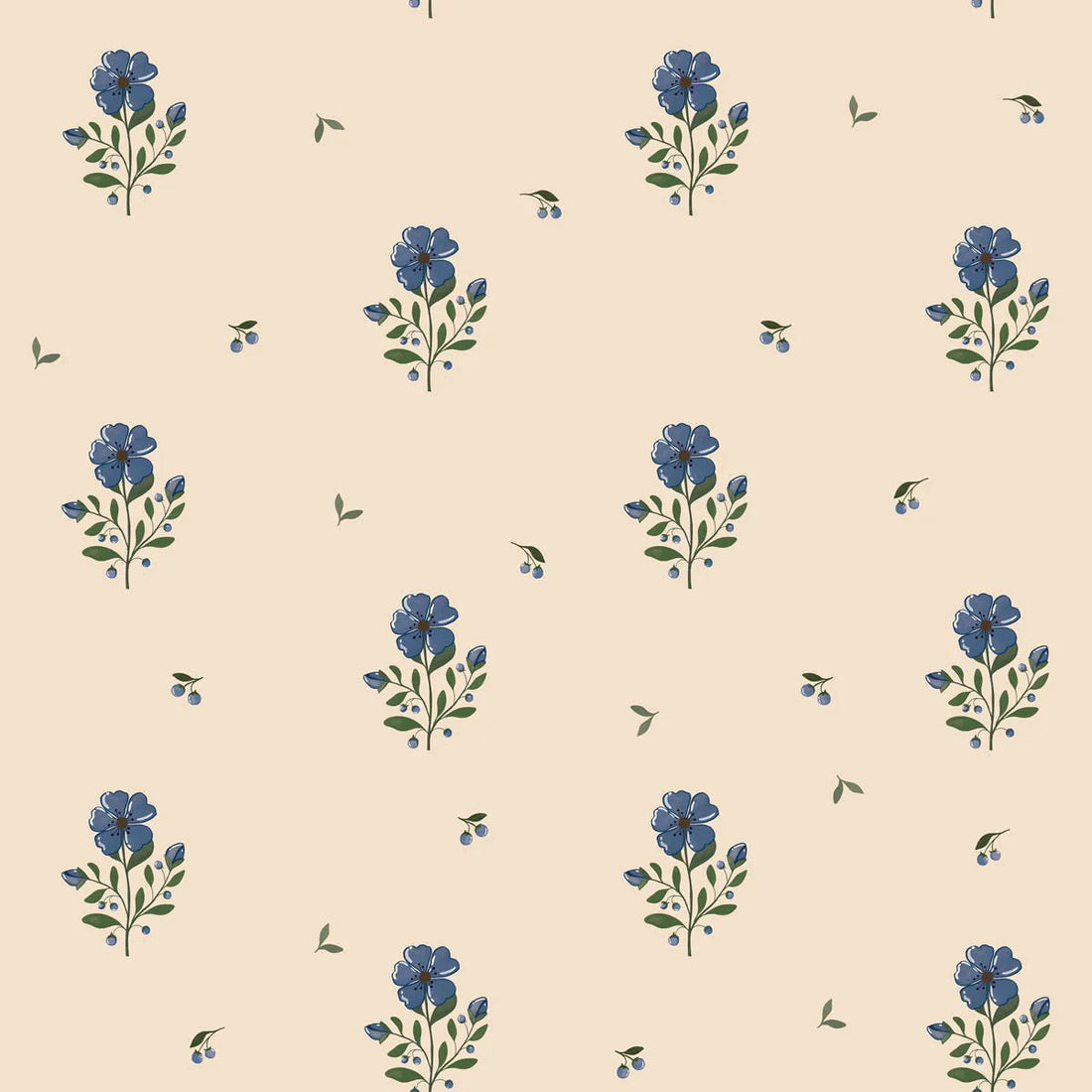 Wallpaper - Dreamy Vintage Flowers - Le Petit Marché Home Furniture