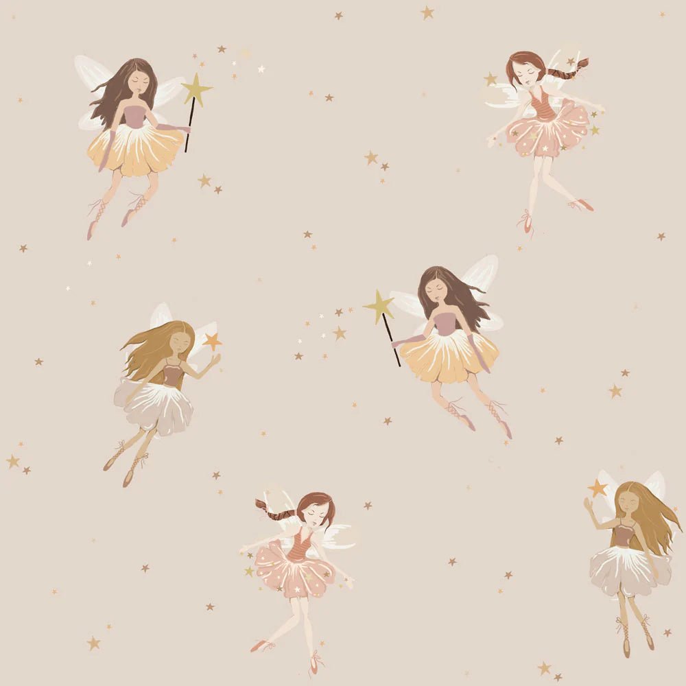 Wallpaper - Fairies Beige - Le Petit Marché Home Furniture