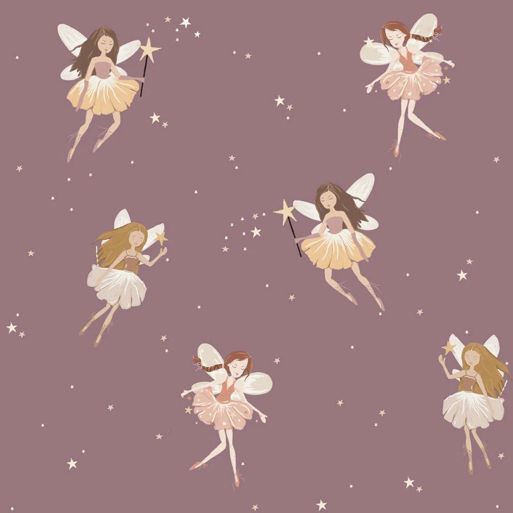 Wallpaper - Fairies Plum - Le Petit Marché Home Furniture