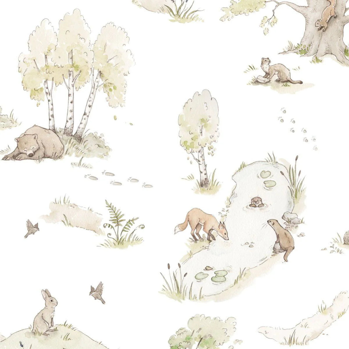 Wallpaper - Fairytale Forest - Le Petit Marché Home Furniture