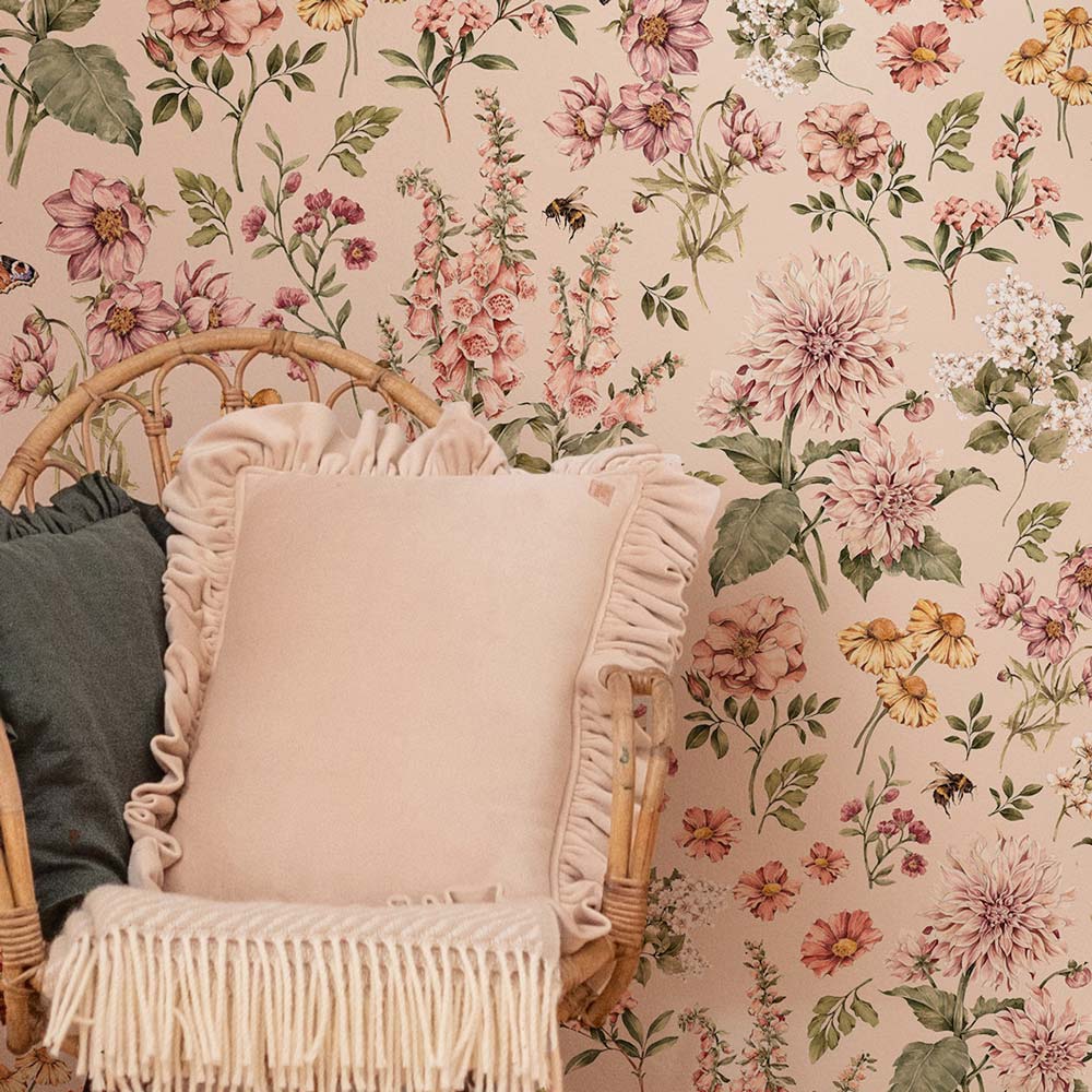 Wallpaper - Floral Countryside - Le Petit Marché Home Furniture