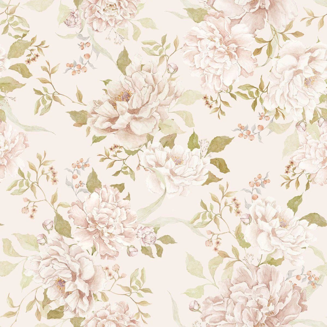 Wallpaper - Floral Romantism - Le Petit Marché Home Furniture