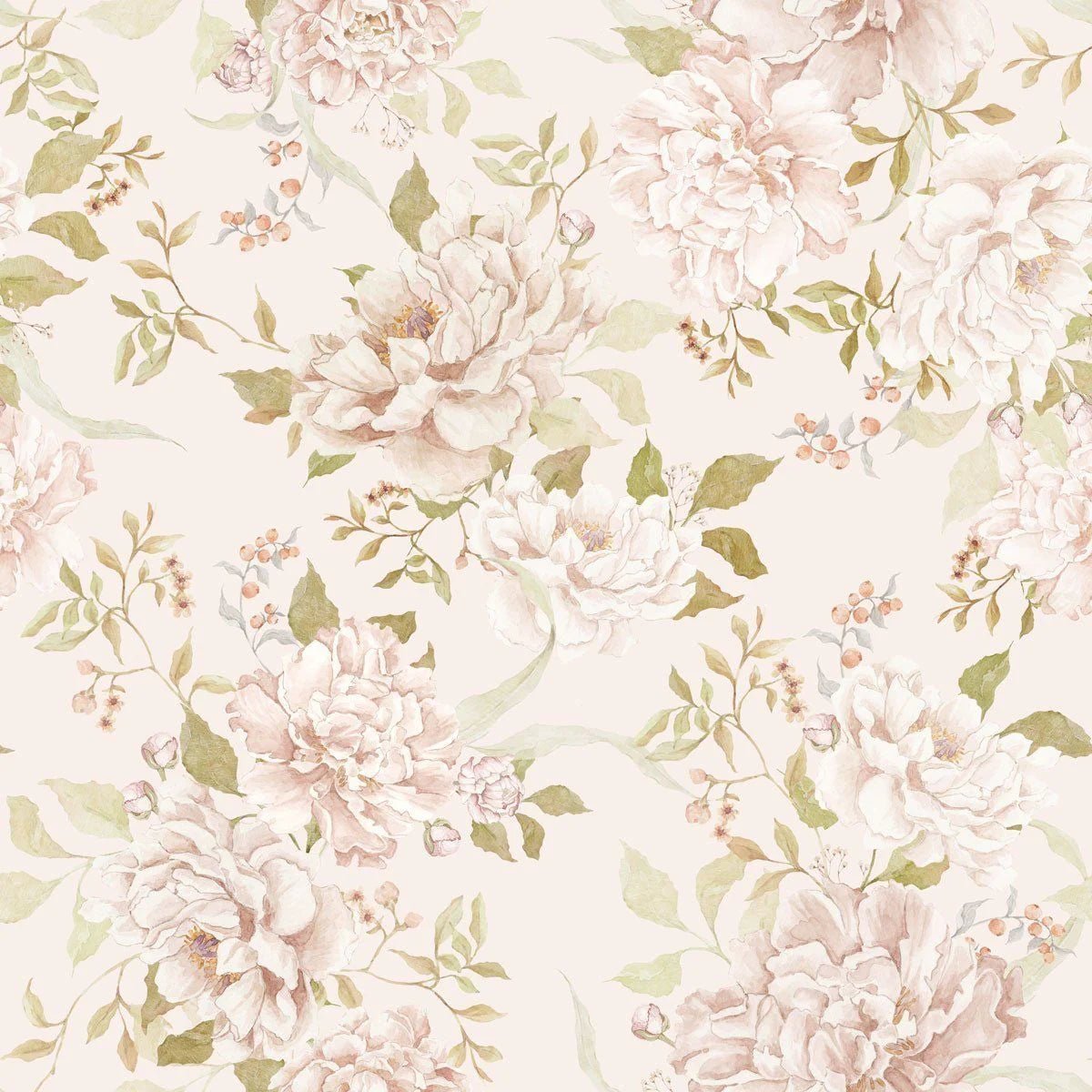 Wallpaper - Floral Romantism - Le Petit Marché Home Furniture