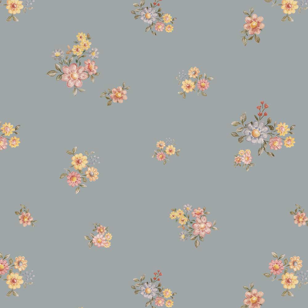 Wallpaper - Flowers Minimini Dark - Le Petit Marché Home Furniture