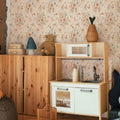 Wallpaper - Flowers with Orange - Le Petit Marché Home Furniture