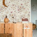 Wallpaper - Flowers with Violet - Le Petit Marché Home Furniture