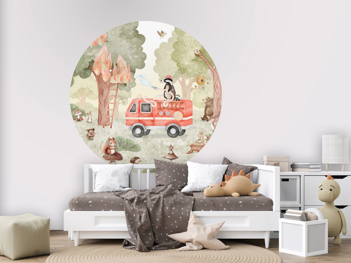 Wallpaper - Forest Fire Fighter - Circle (Pre - Order) - LPM Home