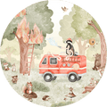 Wallpaper - Forest Fire Fighter - Circle (Pre - Order) - LPM Home