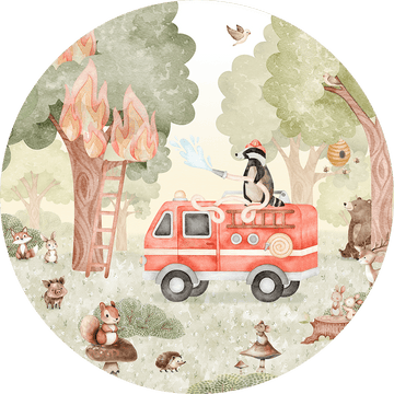 Wallpaper - Forest Fire Fighter - Circle (Pre - Order) - LPM Home