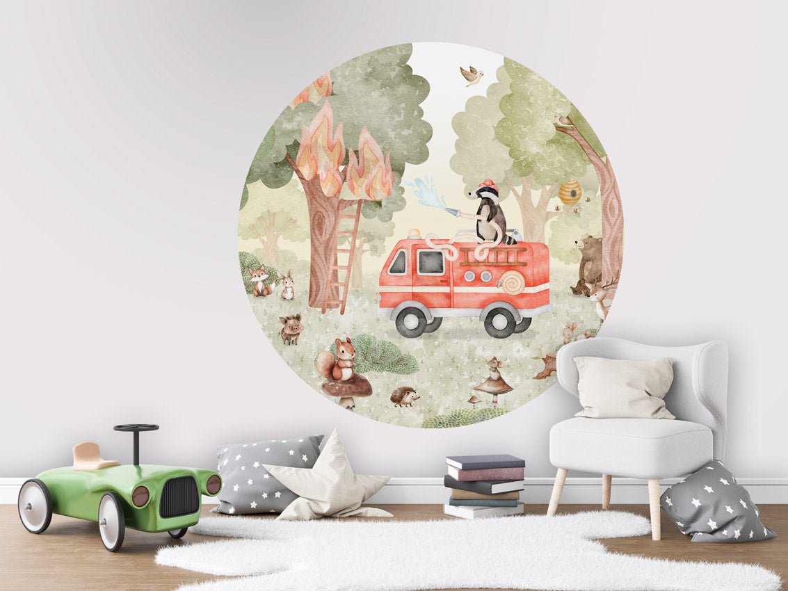 Wallpaper - Forest Fire Fighter - Circle (Pre - Order) - LPM Home