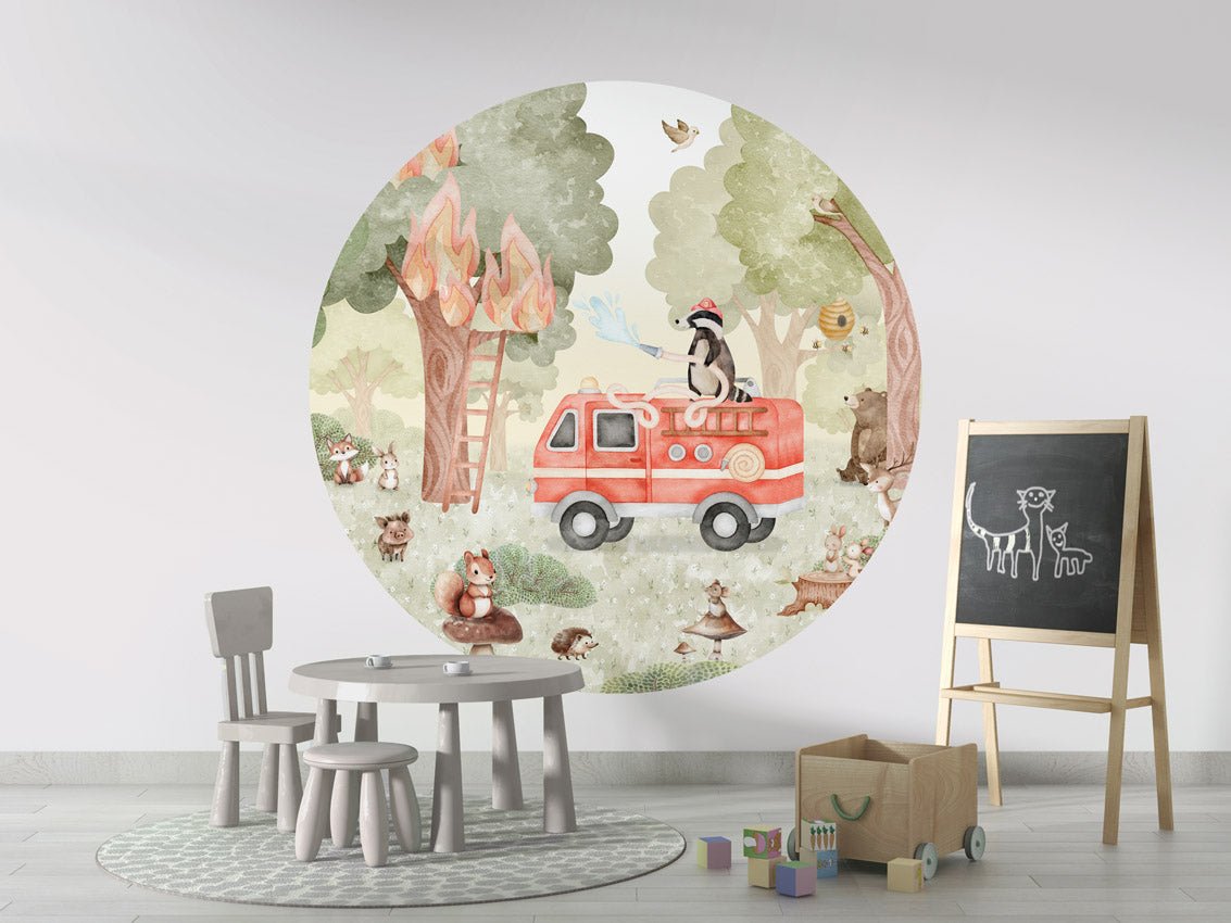 Wallpaper - Forest Fire Fighter - Circle (Pre - Order) - LPM Home