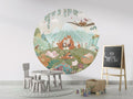 Wallpaper - Fox Family - Circle (Pre - Order) - LPM Home