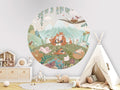 Wallpaper - Fox Family - Circle (Pre - Order) - LPM Home