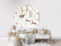Wallpaper - Frisky Forest Blue - Circle (Pre - Order) - LPM Home