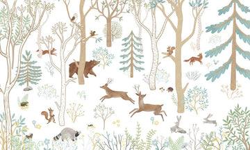 Wallpaper - Frisky Forest Blue (Pre - Order) - LPM Home
