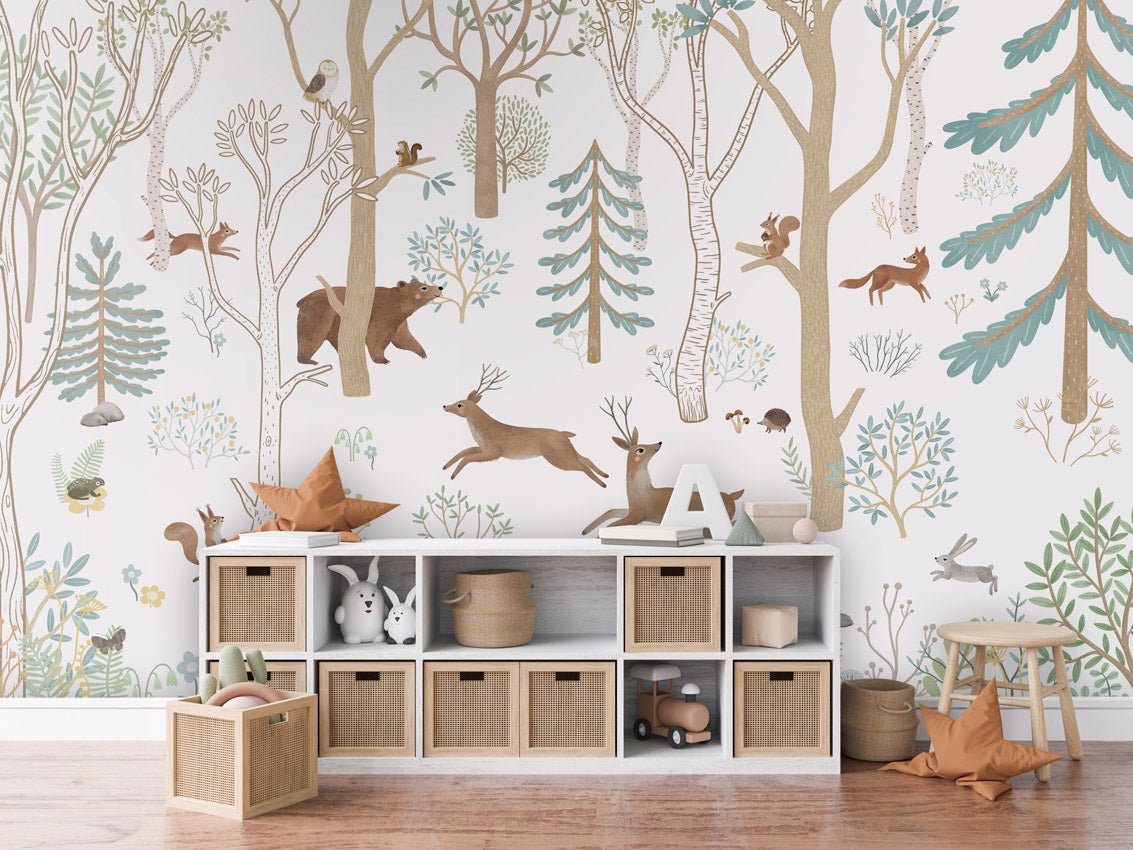 Wallpaper - Frisky Forest Blue (Pre - Order) - LPM Home