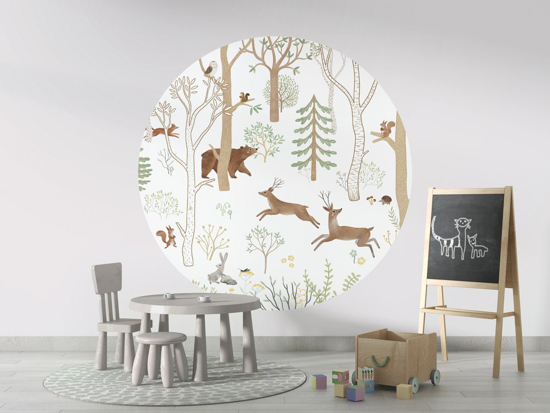 Wallpaper - Frisky Forest Green - Circle (Pre - Order) - LPM Home