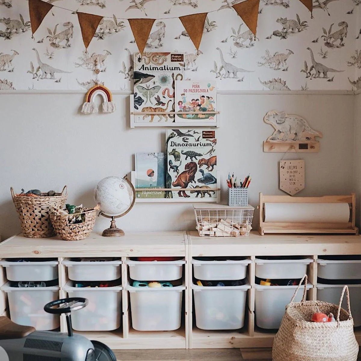 Wallpaper - Happy Dinos - Le Petit Marché Home Furniture