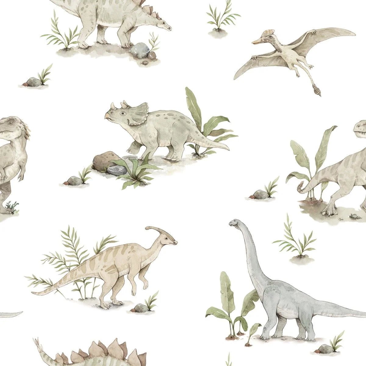Wallpaper - Happy Dinos - Le Petit Marché Home Furniture