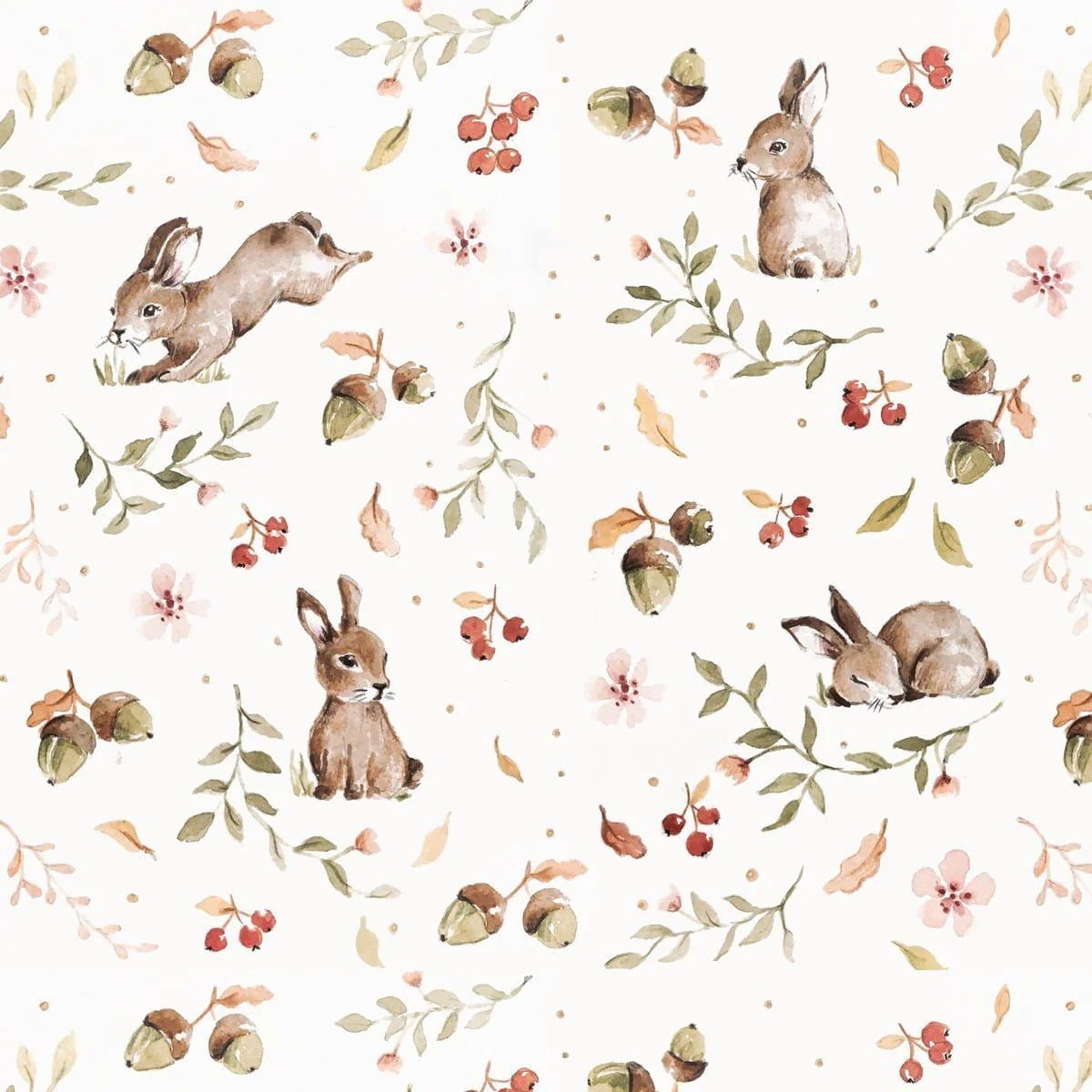Wallpaper - Happy Rabbits - Le Petit Marché Home Furniture