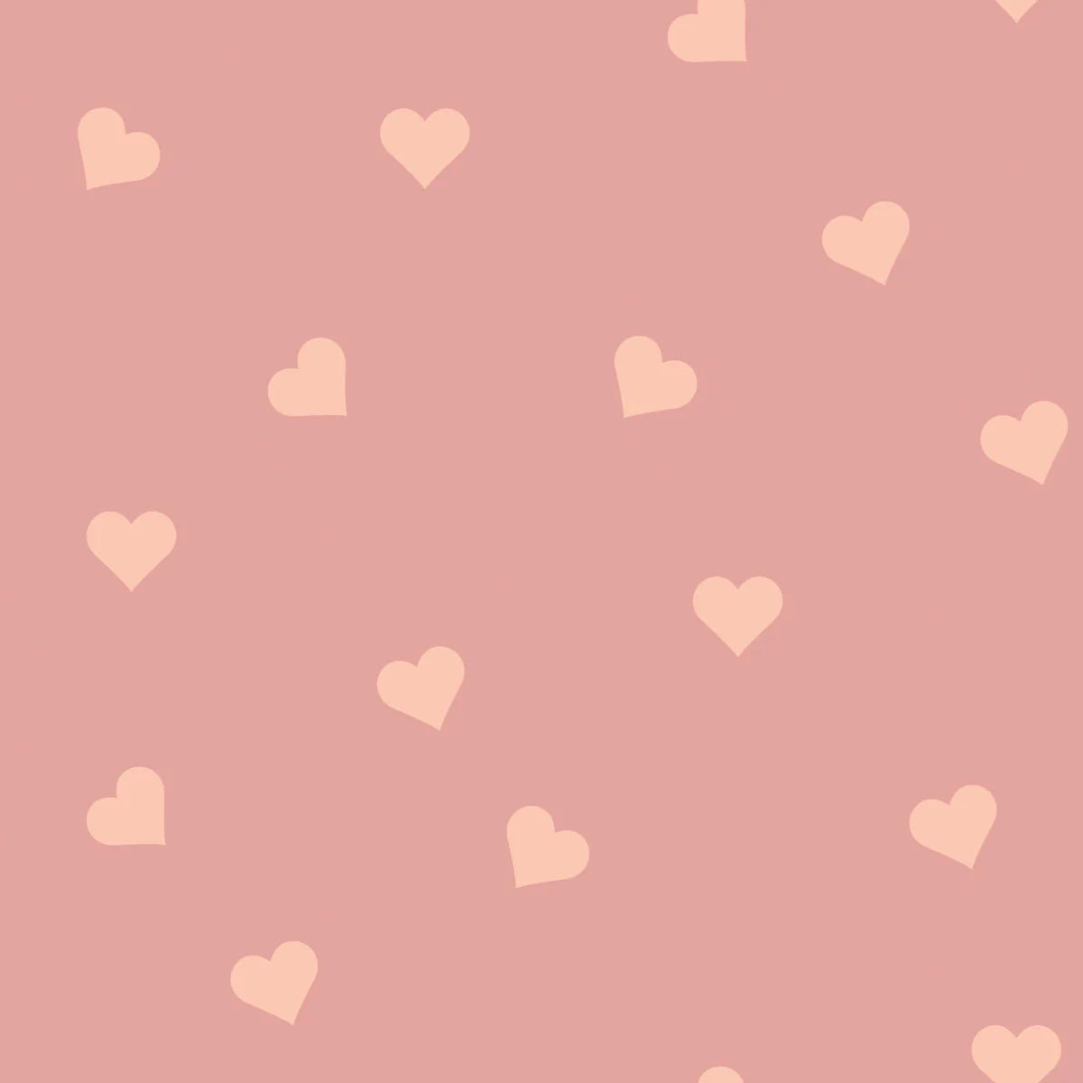 Wallpaper - Hearts Peach on Pink - Le Petit Marché Home Furniture