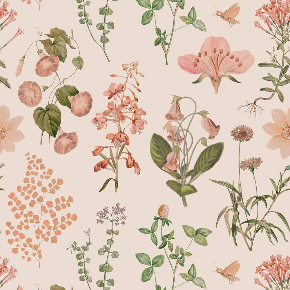 Wallpaper - Herbs and Flowers - Le Petit Marché Home Furniture