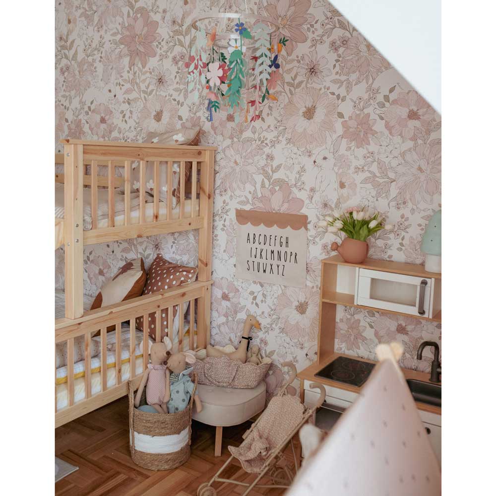 Wallpaper - Hide and Seek Rabbits - Le Petit Marché Home Furniture