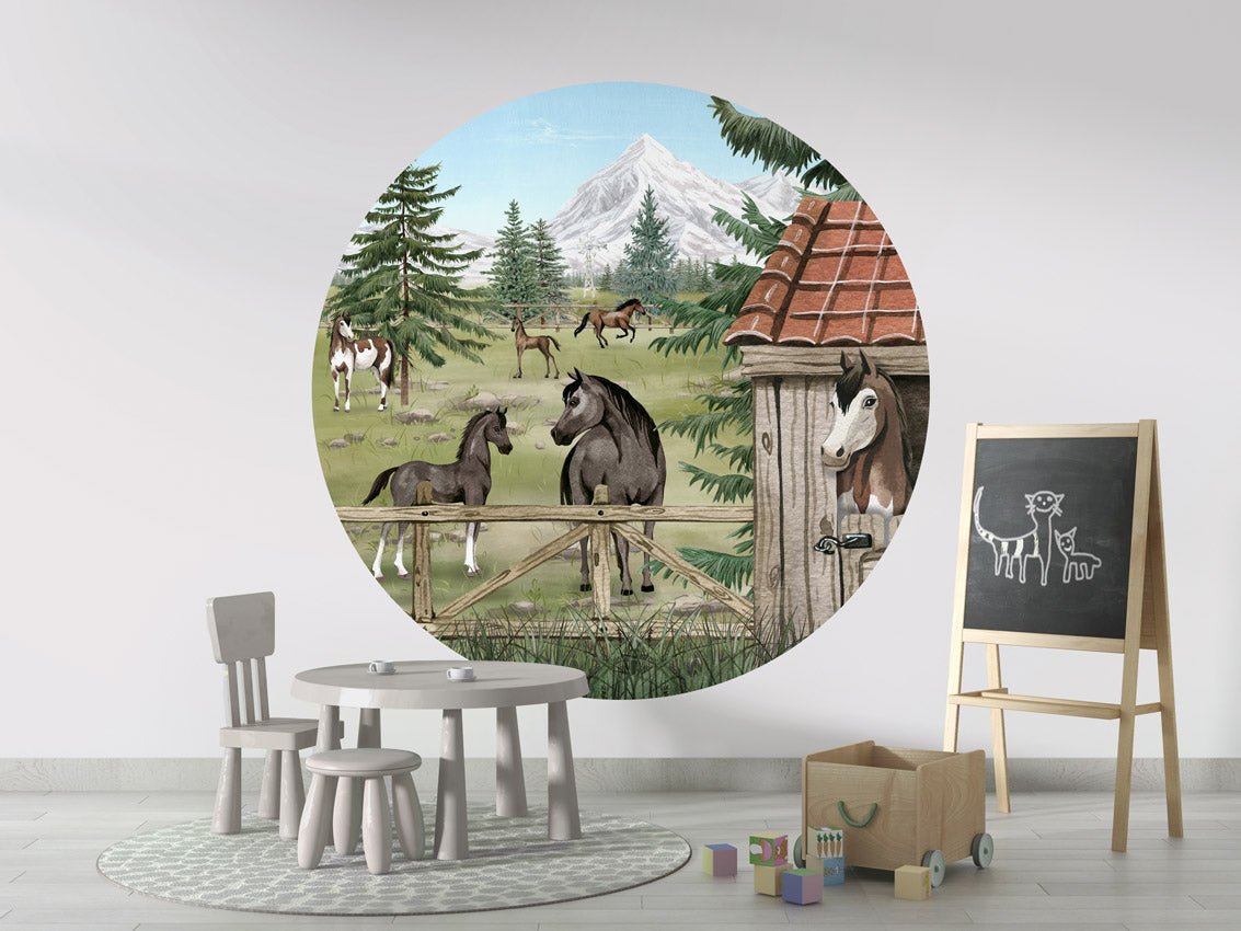 Wallpaper - Horse Haven - Circle (Pre - Order) - LPM Home