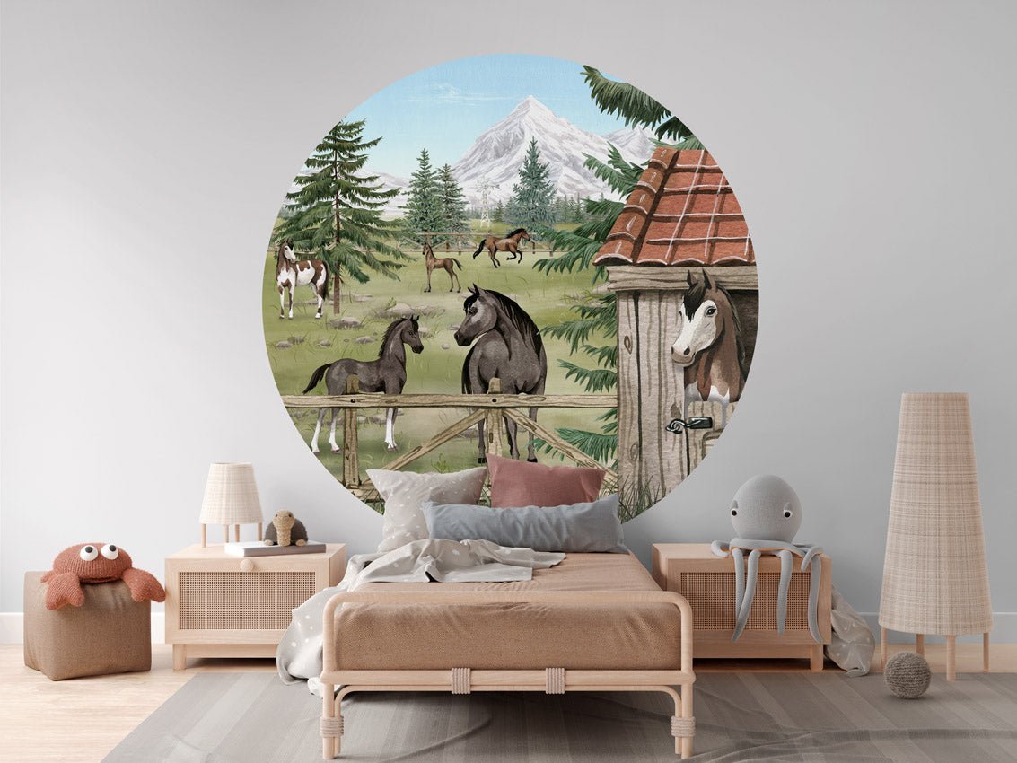 Wallpaper - Horse Haven - Circle (Pre - Order) - LPM Home