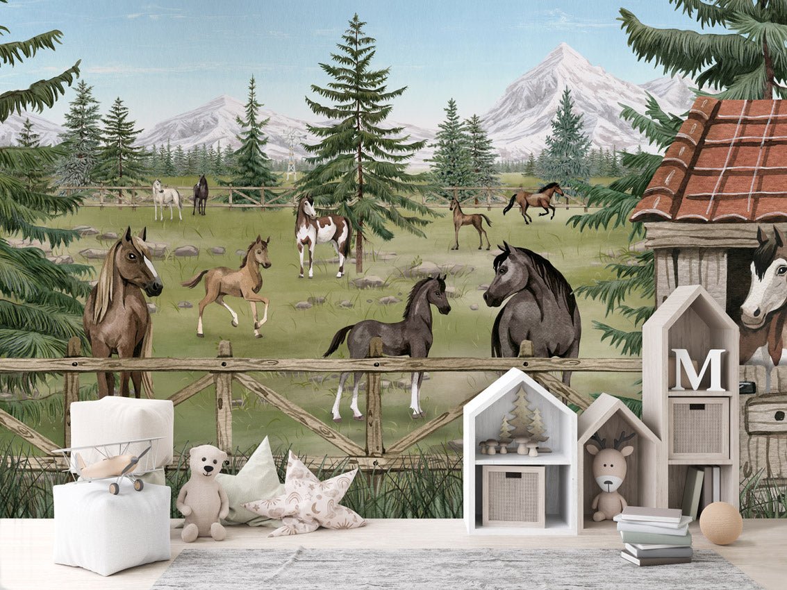 Wallpaper - Horse Haven (Pre - Order) - LPM Home