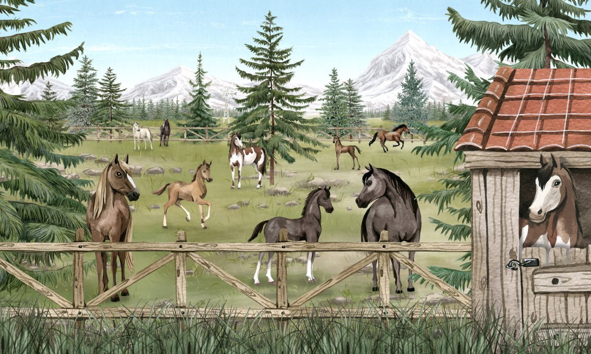 Wallpaper - Horse Haven (Pre - Order) - LPM Home