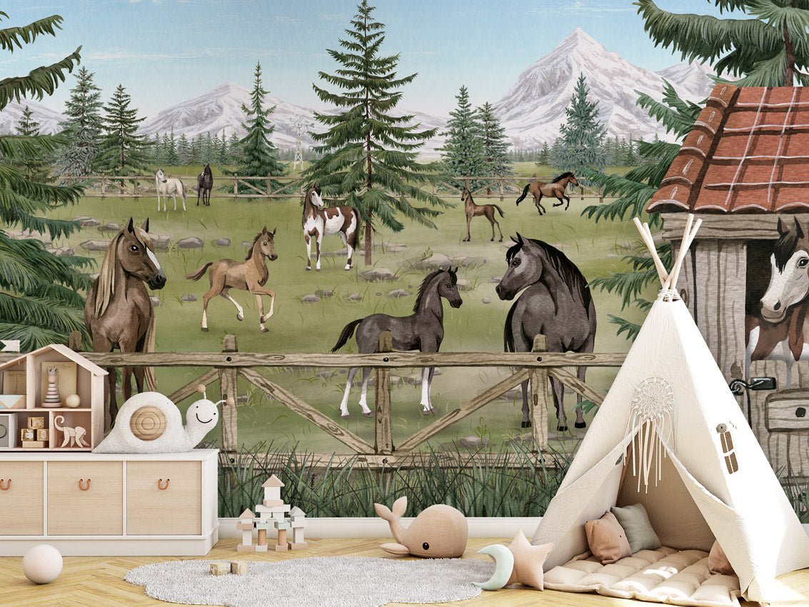 Wallpaper - Horse Haven (Pre - Order) - LPM Home