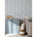 Wallpaper - Lace Meadow Blue - Le Petit Marché Home Furniture