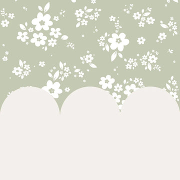 Wallpaper - Lace Meadow Brown and Green - Le Petit Marché Home Furniture