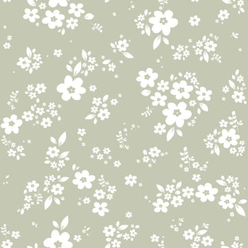 Wallpaper - Lace Meadow Green - Le Petit Marché Home Furniture