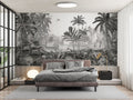 Wallpaper - Leopard Landscape - Black and White (Pre - Orders) - LPM Home