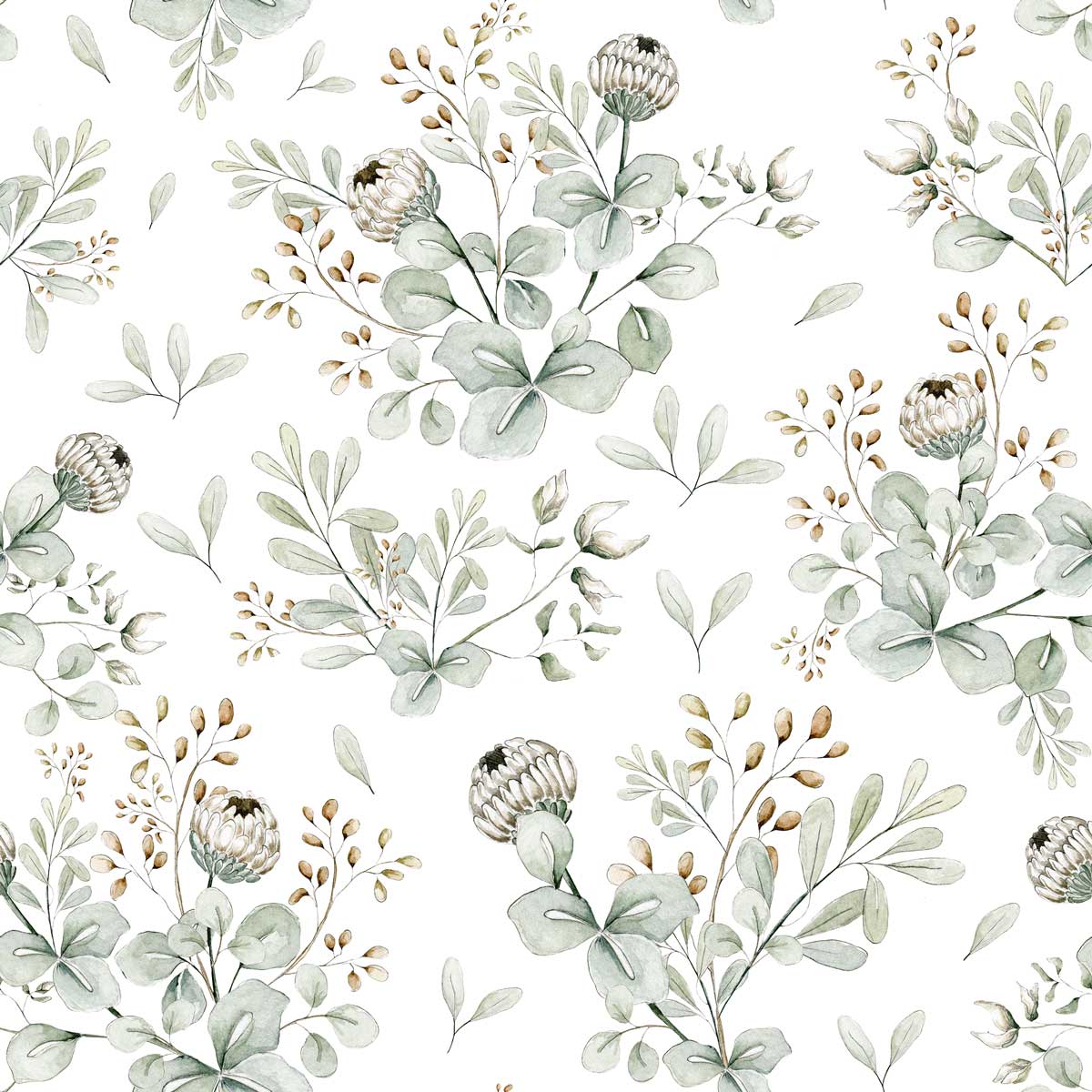 Wallpaper - Little Clovers Wallpaper / Return to Innocence - Le Petit Marché Home Furniture