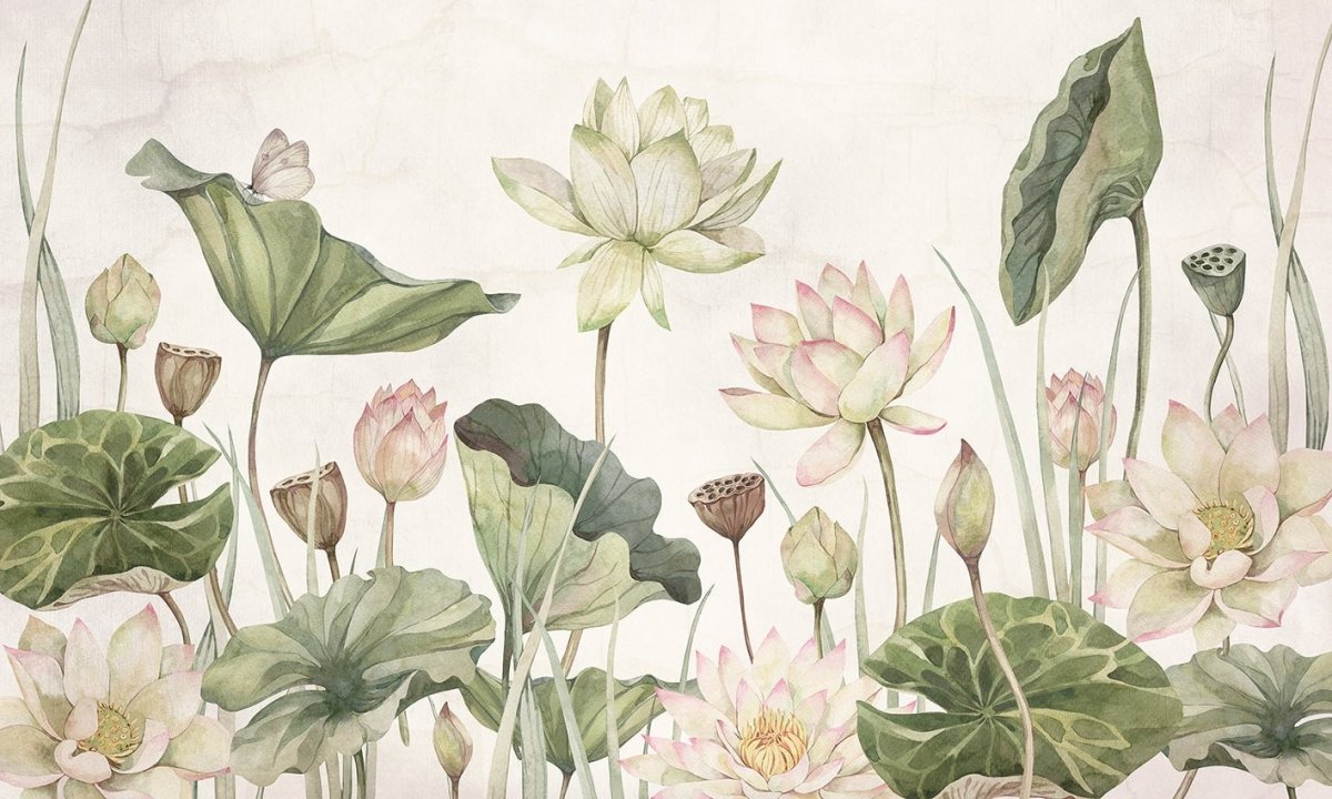 Wallpaper - Lovely Water Lillies (Pre - Orders) - LPM Home