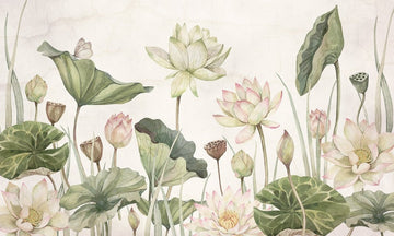Wallpaper - Lovely Water Lillies (Pre - Orders) - LPM Home