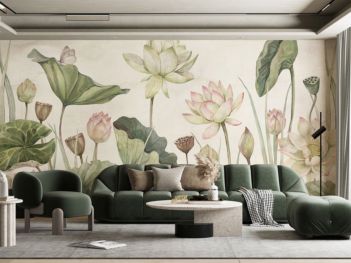 Wallpaper - Lovely Water Lillies (Pre - Orders) - LPM Home