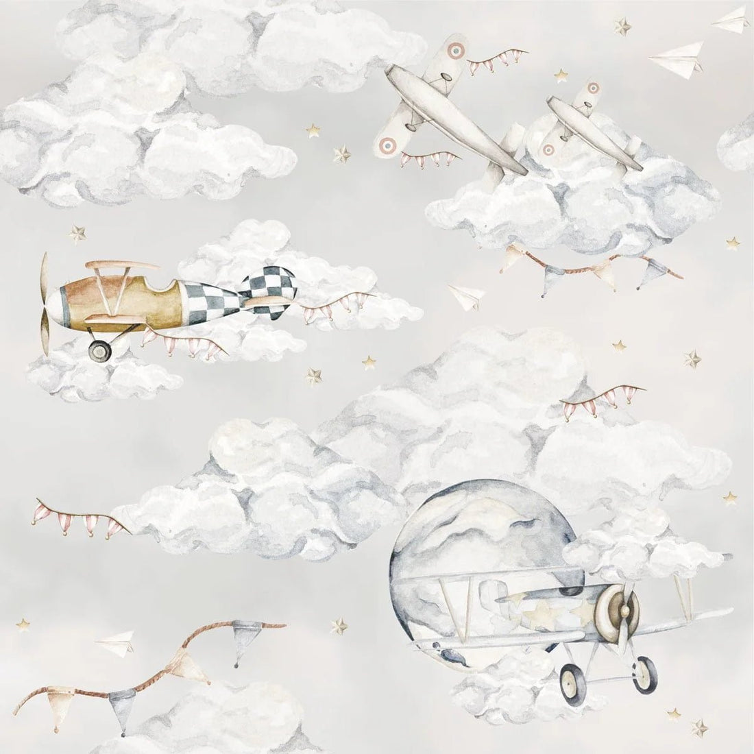 Wallpaper - Magic Planes - Le Petit Marché Home Furniture