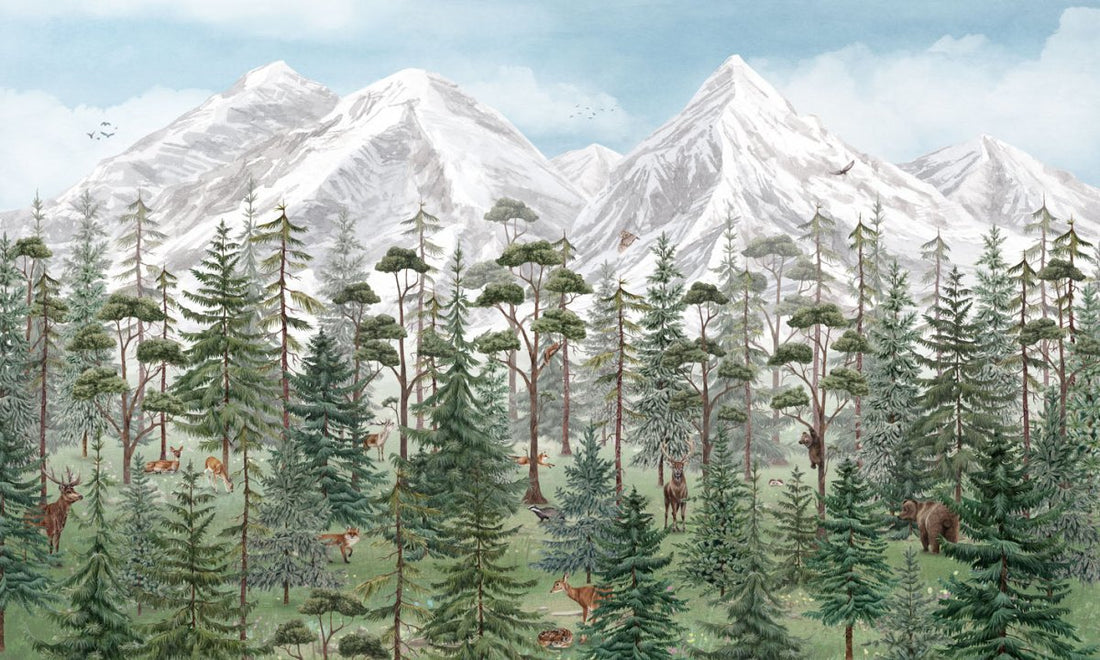 Wallpaper - Mountain Forest (Pre - Order) - LPM Home