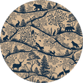 Wallpaper - Nordic Nature Beige Blue - Circle (Pre - Order) - LPM Home
